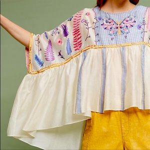 Pankaj & Nidhi by Anthropologie Beautiful top One size